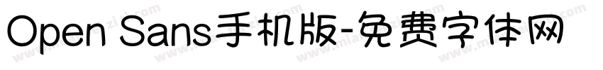 Open Sans手机版字体转换